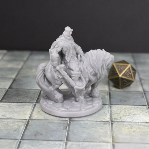 Dnd miniature Mounted Knight is 3D Printed for tabletop wargaming minis and dnd figures-Miniature-Arbiter- GriffonCo Shoppe