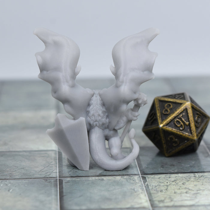 Dnd miniature Nightfiend Demon is 3D Printed for tabletop wargaming minis and dnd figures-Miniature-Ill Gotten Games- GriffonCo Shoppe