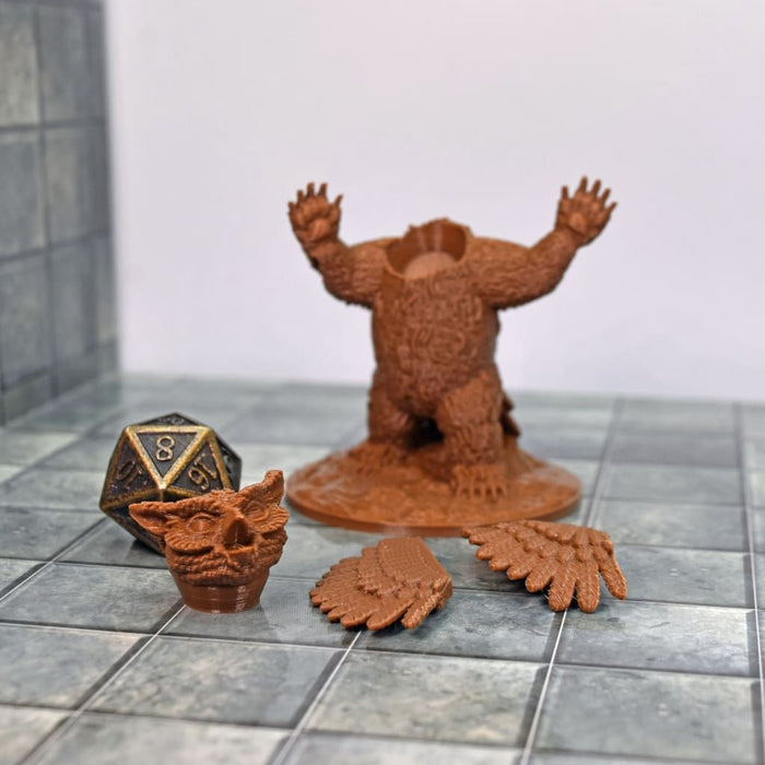 Dnd miniature Owlbear Miniature is 3D Printed for tabletop wargaming minis and dnd figures-Miniature-Fat Dragon Games- GriffonCo Shoppe
