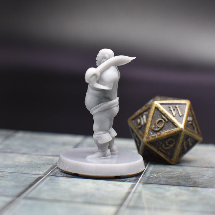 Dnd miniature Pirate Strong Man is 3D Printed for tabletop wargaming minis and dnd figures-Miniature-EC3D- GriffonCo Shoppe