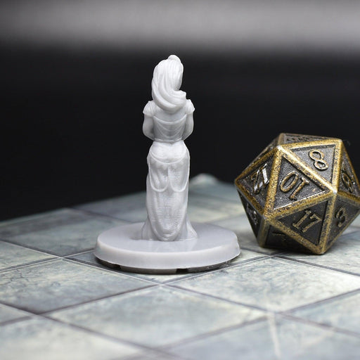 Dnd miniature Princess is 3D Printed for tabletop wargaming minis and dnd figures-Miniature-EC3D- GriffonCo Shoppe