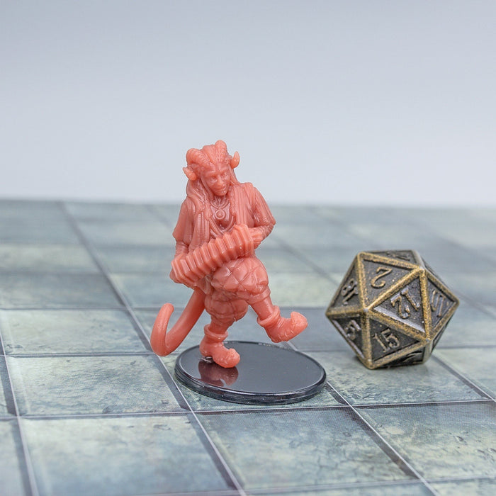 Dnd miniature Satyr with Accordion is 3D Printed for tabletop wargaming minis and dnd figures-Miniature-Vae Victis- GriffonCo Shoppe