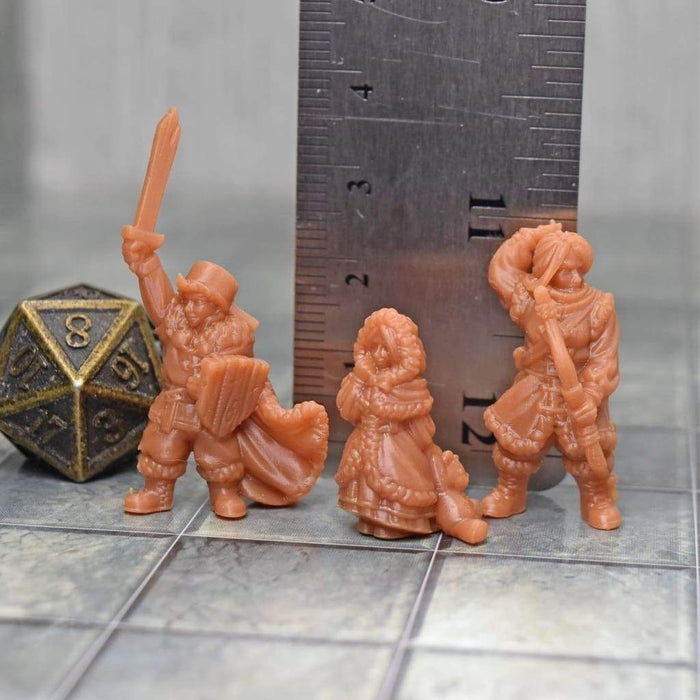 Dnd miniature Set of Children is 3D Printed for tabletop wargaming minis and dnd figures-Miniature-Vae Victis- GriffonCo Shoppe