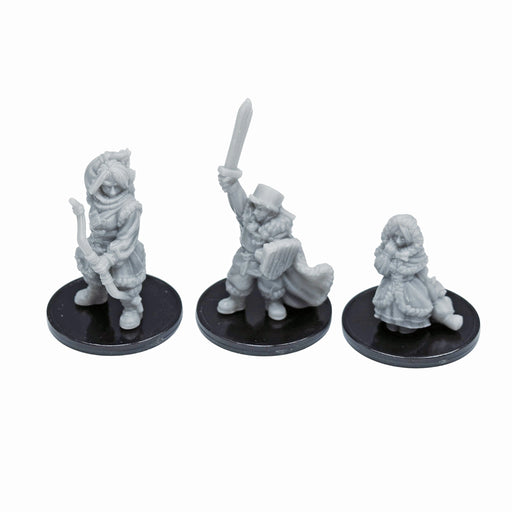 Dnd miniature Set of Children is 3D Printed for tabletop wargaming minis and dnd figures-Miniature-Vae Victis- GriffonCo Shoppe