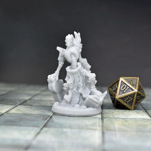 Dnd miniature Skeleton Scythe Tombstone is 3D Printed for tabletop wargaming minis and dnd figures-Miniature-Arbiter- GriffonCo Shoppe