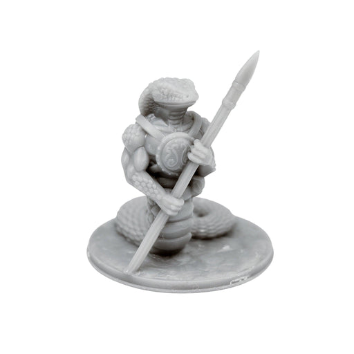 Dnd miniature Snake with Spear is 3D Printed for tabletop wargaming minis and dnd figures-Miniature-Fat Dragon Games- GriffonCo Shoppe