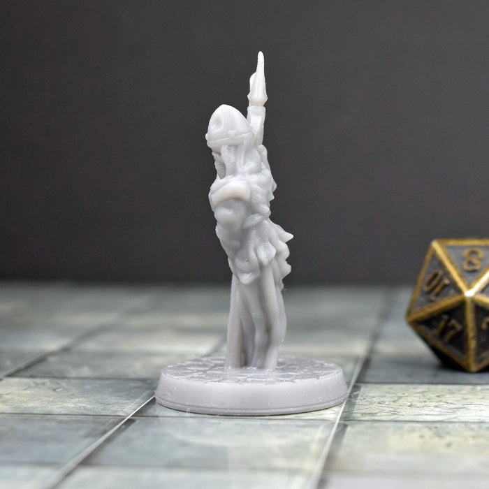 Dnd miniature Wraith Halberd is 3D Printed for tabletop wargaming minis and dnd figures-Miniature-Brite Minis- GriffonCo Shoppe