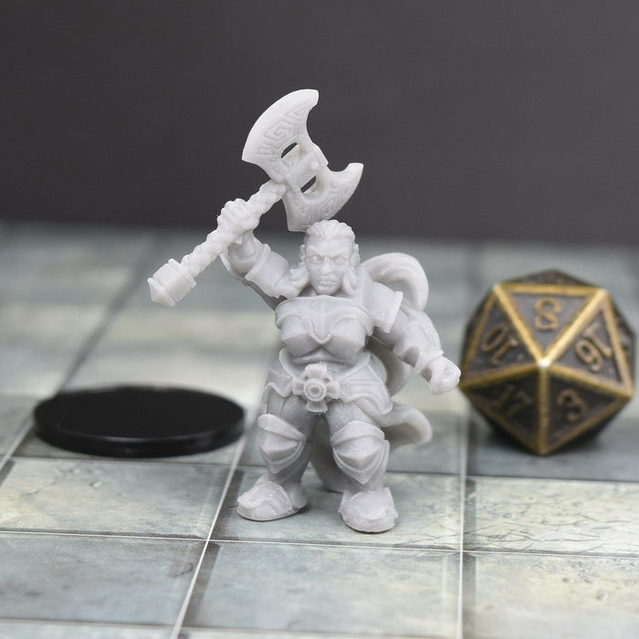 Dnd miniature dwarf is 3D Printed for tabletop wargaming minis and dnd figures-Miniature-Miniatures of Madness- GriffonCo Shoppe