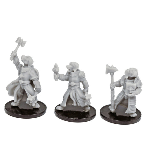 Dnd miniature set of Beagle Dog Clerics 3D Printed unpainted figures for tabletop wargaming-Miniature-Duncan Shadow- GriffonCo Shoppe