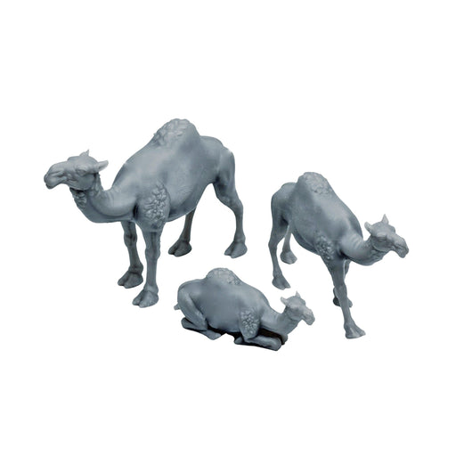 Dnd miniature set of Camels 3D Printed unpainted figures for tabletop wargaming-Miniature-Vae Victis- GriffonCo Shoppe