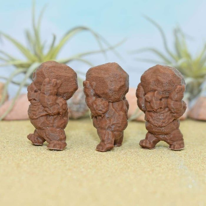 Dnd miniature set of Clod Smashers 3D Printed unpainted figures for tabletop wargaming-Miniature-Ill Gotten Games- GriffonCo Shoppe