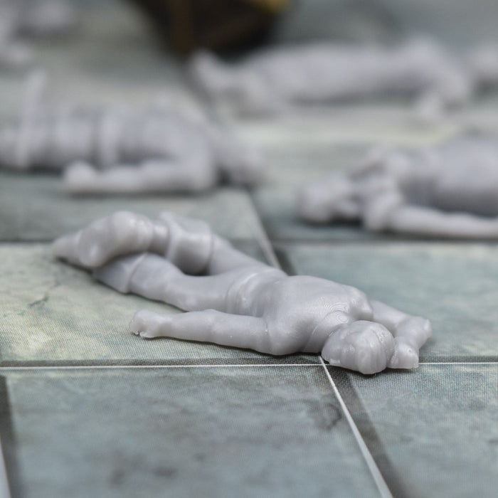 Dnd miniature set of Dead Set 1 3D Printed unpainted figures for tabletop wargaming-Miniature-EC3D- GriffonCo Shoppe