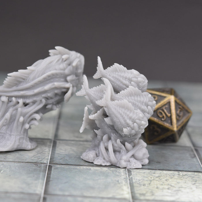 Dnd miniature set of Dire Quippers 3D Printed unpainted figures for tabletop wargaming-Miniature-Lost Adventures- GriffonCo Shoppe