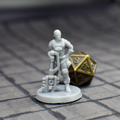 Dnd miniature set of Dock Workers 3D Printed unpainted figures for tabletop wargaming-Miniature-EC3D- GriffonCo Shoppe