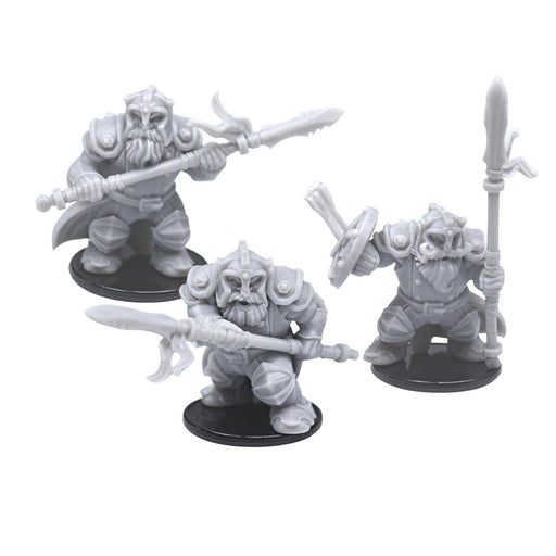 Dnd miniature set of Dwarf Soldiers (2) 3D Printed unpainted figures for tabletop wargaming-Miniature-Miniatures of Madness- GriffonCo Shoppe