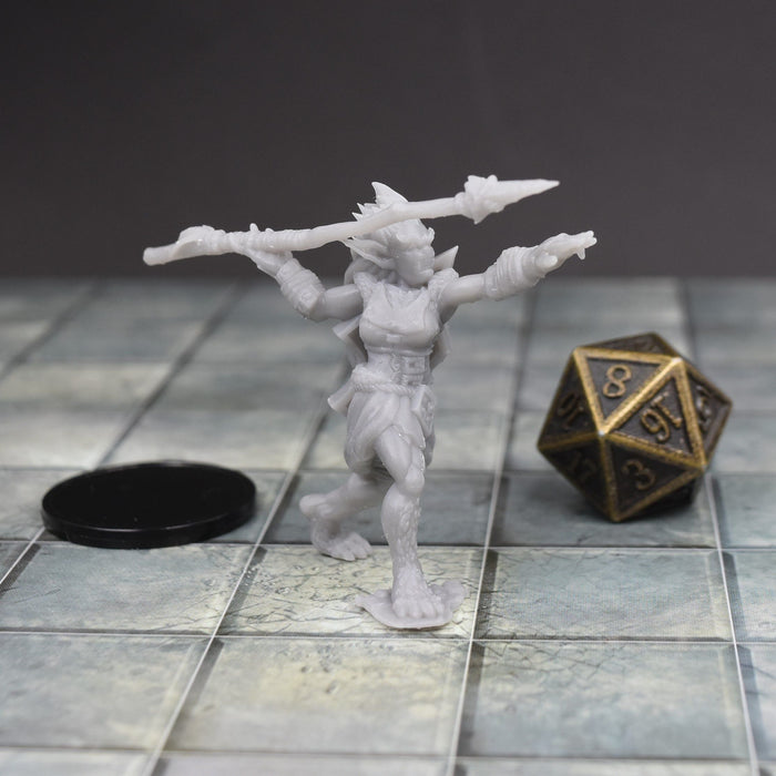 Dnd miniature set of Female Bugbears 3D Printed unpainted figures for tabletop wargaming-Miniature-Lost Adventures- GriffonCo Shoppe