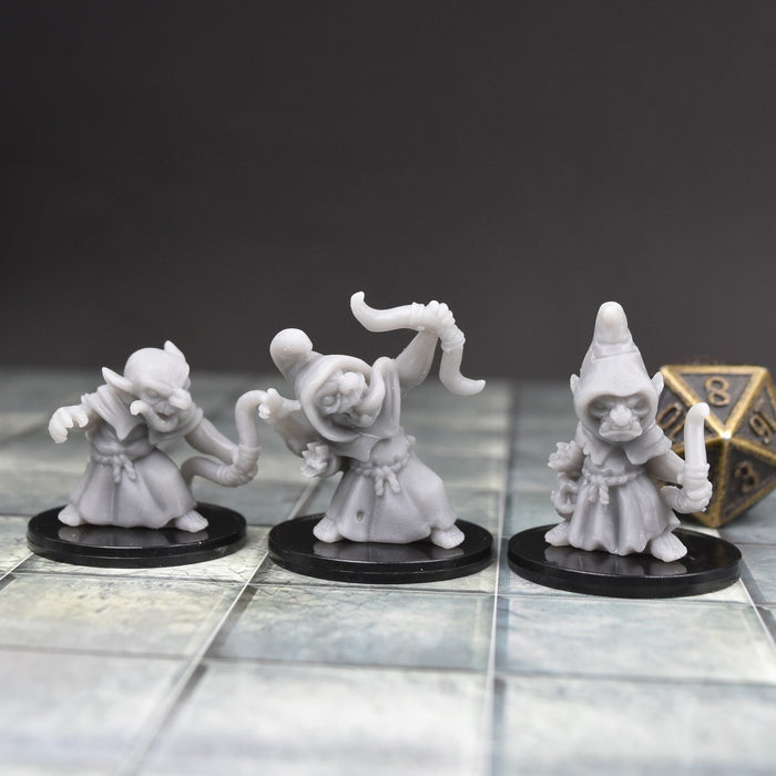 Dnd miniature set of Goblin Archers 3D Printed unpainted figures for tabletop wargaming-Miniature-Duncan Shadow- GriffonCo Shoppe