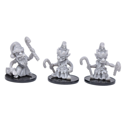 Dnd miniature set of Goblin Santa and Elves 3D Printed unpainted figures for tabletop wargaming-Miniature-Duncan Shadow- GriffonCo Shoppe