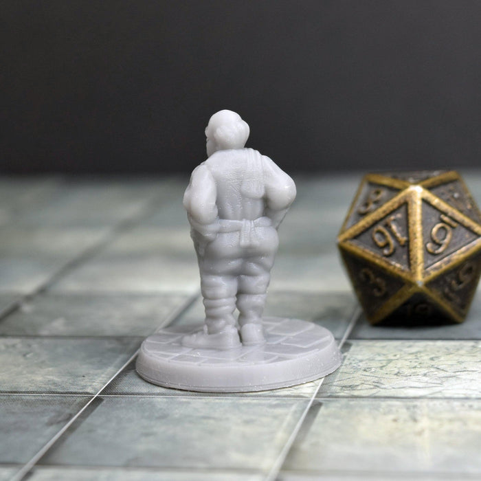 Dnd miniature set of Inn and Bar Keepers 3D Printed unpainted figures for tabletop wargaming-Miniature-Brite Minis- GriffonCo Shoppe