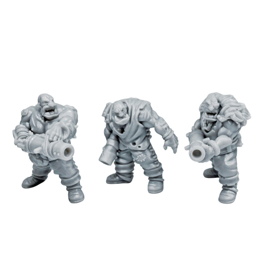 Dnd miniature set of Ogres holding Cannons 3D Printed unpainted figures for tabletop wargaming-Miniature-Duncan Shadow- GriffonCo Shoppe