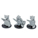 Dnd miniature set of Racoon Fighters 3D Printed unpainted figures for tabletop wargaming-Miniature-Duncan Shadow- GriffonCo Shoppe
