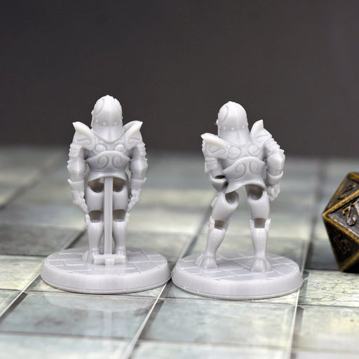 Dnd miniatures set of Animated Armor unpainted minis for tabletop wargaming-Miniature-Brite Minis- GriffonCo Shoppe