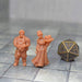 Dnd miniatures set of Barman & Barmaid unpainted minis for tabletop wargaming-Miniature-Vae Victis- GriffonCo Shoppe