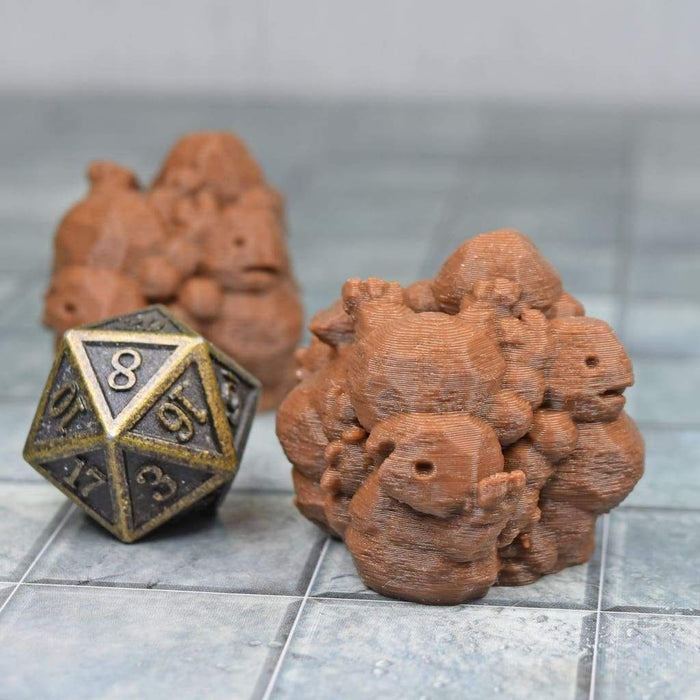 Dnd miniatures set of Clod Rollers unpainted minis for tabletop wargaming-Miniature-Ill Gotten Games- GriffonCo Shoppe