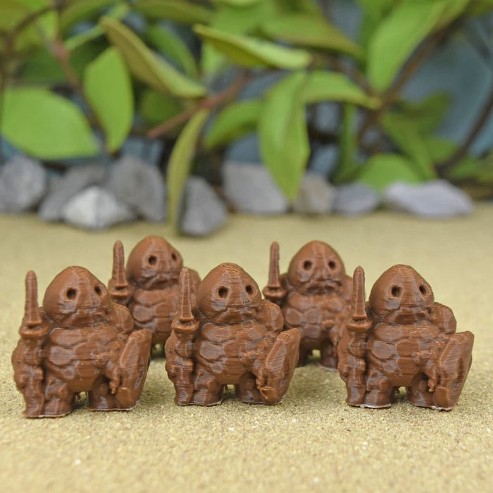 Dnd miniatures set of Clod Soldiers unpainted minis for tabletop wargaming-Miniature-Ill Gotten Games- GriffonCo Shoppe