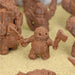 Dnd miniatures set of Clod Warriors unpainted minis for tabletop wargaming-Miniature-Ill Gotten Games- GriffonCo Shoppe
