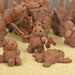 Dnd miniatures set of Clod Warriors unpainted minis for tabletop wargaming-Miniature-Ill Gotten Games- GriffonCo Shoppe