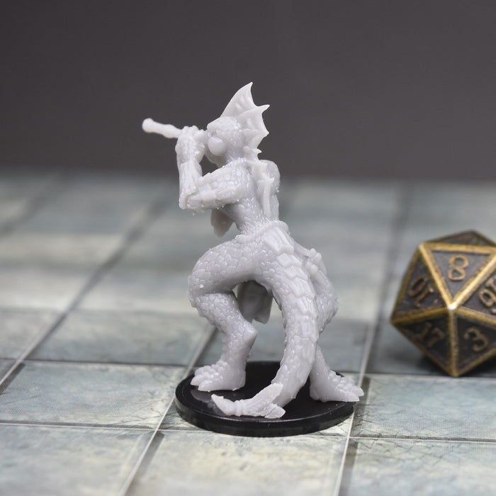 Dnd miniatures set of Female Lizardfolk unpainted minis for tabletop wargaming-Miniature-Lost Adventures- GriffonCo Shoppe