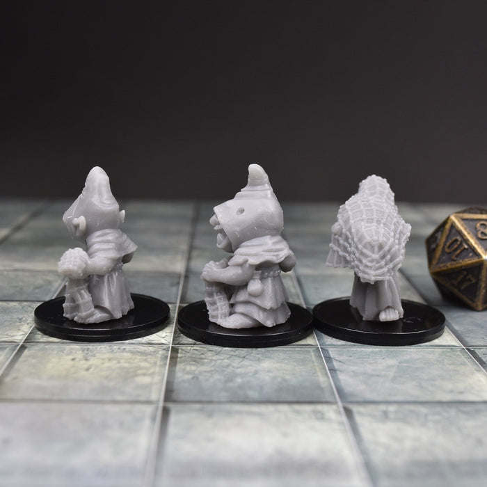 Dnd miniatures set of Goblin Netters unpainted minis for tabletop wargaming-Miniature-Duncan Shadow- GriffonCo Shoppe