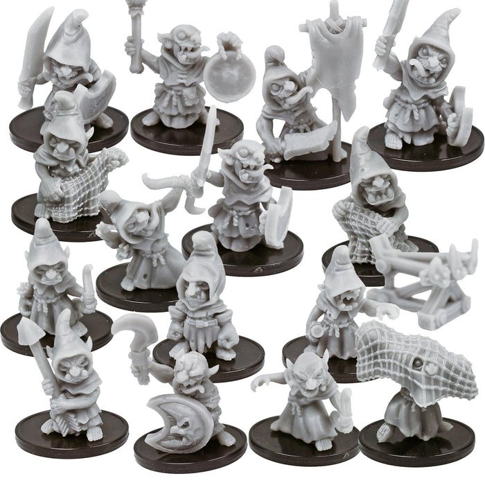 Dnd miniatures set of Goblins unpainted minis for tabletop wargaming-Miniature-Duncan Shadow- GriffonCo Shoppe