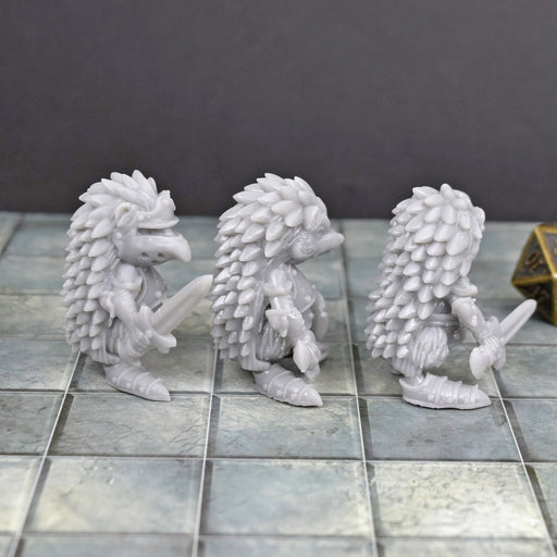 Dnd miniatures set of Hedgehog Fighters unpainted minis for tabletop wargaming-Miniature-Duncan Shadow- GriffonCo Shoppe