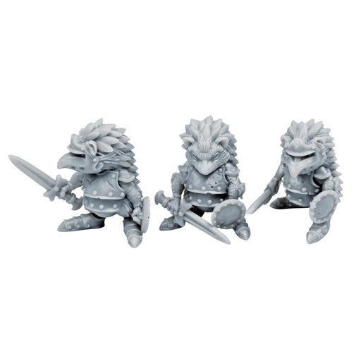 Dnd miniatures set of Hedgehog Fighters unpainted minis for tabletop wargaming-Miniature-Duncan Shadow- GriffonCo Shoppe
