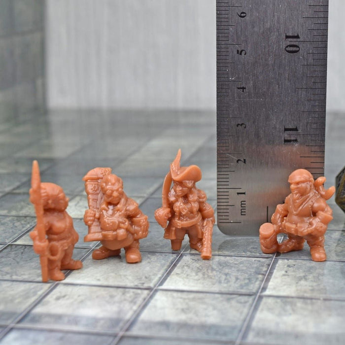 Dnd miniatures set of Pirate Crews 3D Printed unpainted figures for tabletop wargaming-Miniature-EC3D- GriffonCo Shoppe