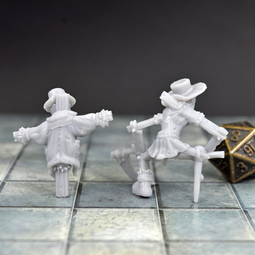 Dnd miniatures set of Scarecrow with Living Scarecrow unpainted minis for tabletop wargaming-Miniature-Korte- GriffonCo Shoppe