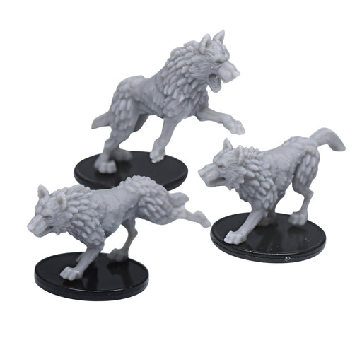 Dnd miniatures set of Shadow Wolves unpainted minis for tabletop wargaming-Miniature-Duncan Shadow- GriffonCo Shoppe