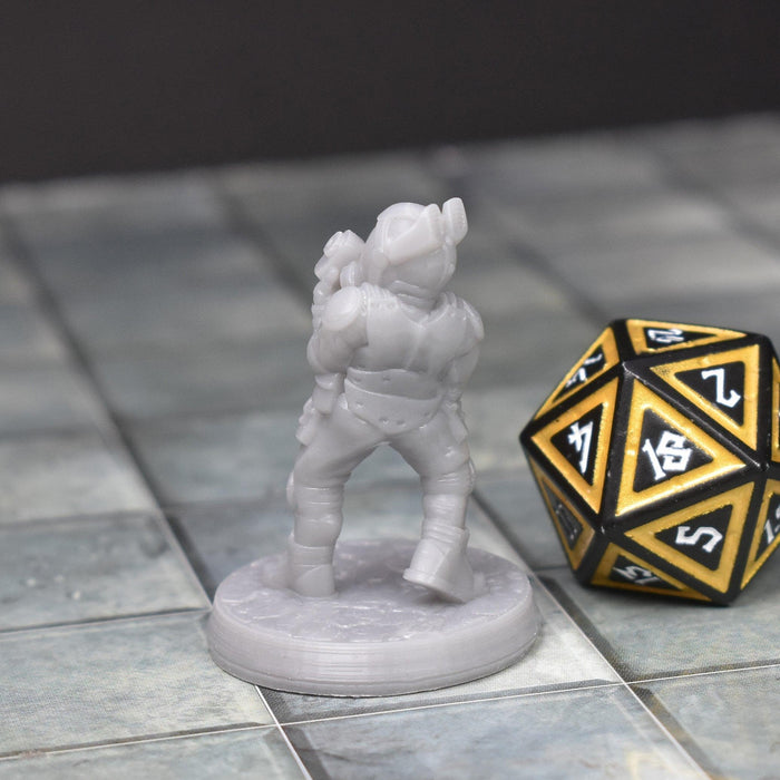 Dnd miniatures set of Space Guards unpainted minis for tabletop wargaming-Miniature-Brite Minis- GriffonCo Shoppe