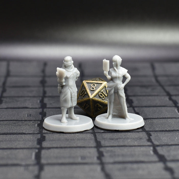 Dnd miniatures set of Syndicate Agents unpainted minis for tabletop wargaming-Miniature-EC3D- GriffonCo Shoppe