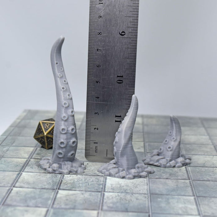 Dnd miniatures set of Tentacles 3D Printed unpainted figures for tabletop wargaming-Miniature-Fat Dragon Games- GriffonCo Shoppe