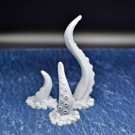 Dnd miniatures set of Tentacles 3D Printed unpainted figures for tabletop wargaming-Miniature-Fat Dragon Games- GriffonCo Shoppe