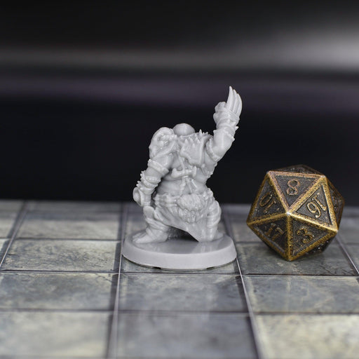 Dnd miniatures set of Walrus Fighter & Warrior unpainted minis for tabletop wargaming-Miniature-EC3D- GriffonCo Shoppe
