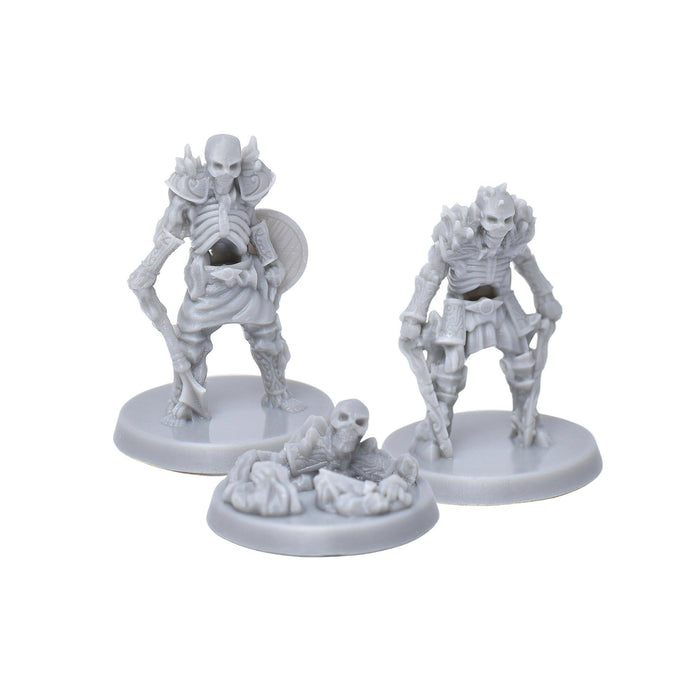 Dnd miniatures set of Winter Skeletons 3D Printed unpainted figures for tabletop wargaming-Miniature-EC3D- GriffonCo Shoppe