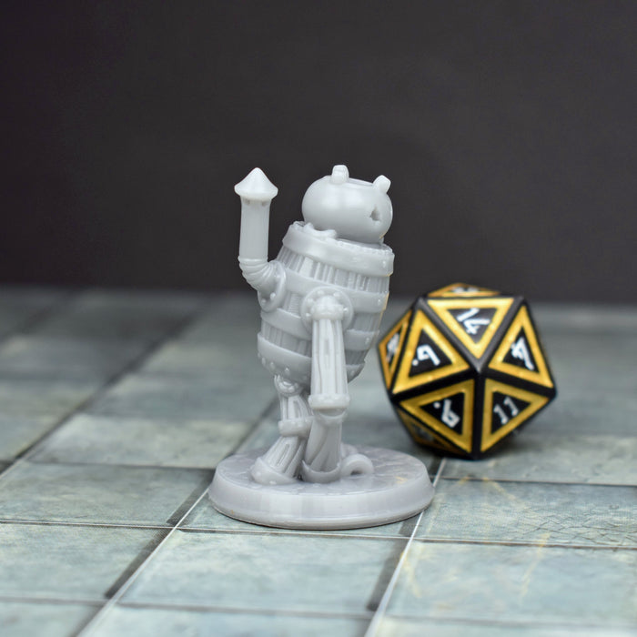 Fantasy dnd miniature Barrel Golem for tabletop wargaming and miniatures wargames-Miniature-Brite Minis- GriffonCo Shoppe