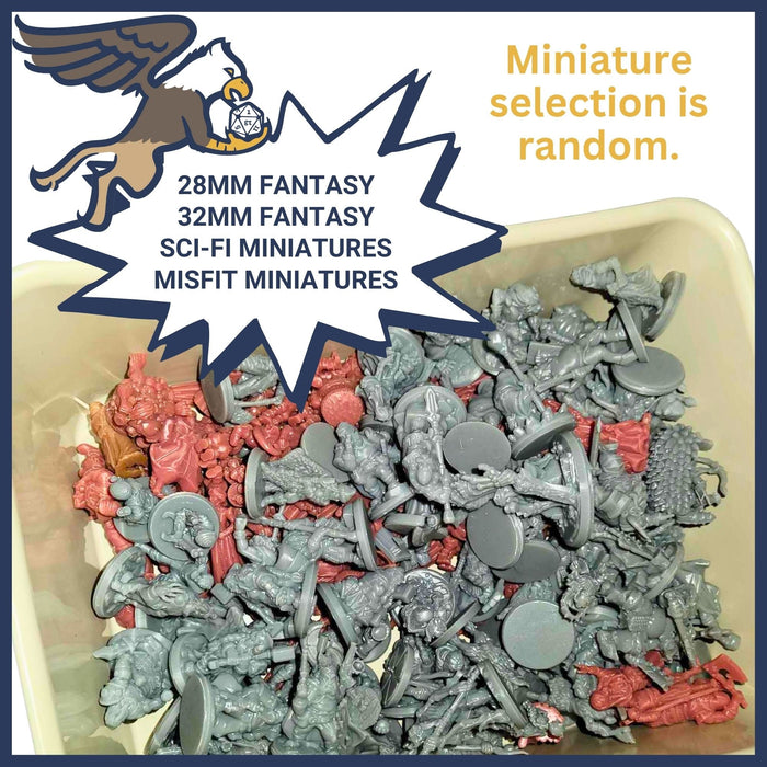 Miniature Mystery Boxes contains 28mm - 32mm miniatures for fantasy or sci-fi-Mystery Box-GriffonCo Minis- GriffonCo Shoppe