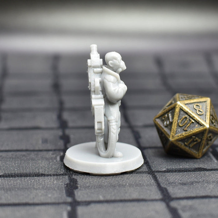 Miniature dnd figures Augmented Gangster 3D printed for tabletop wargames and miniatures-Miniature-EC3D- GriffonCo Shoppe