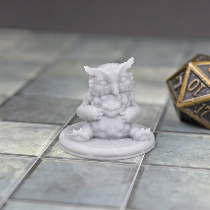 Miniature dnd figures Baby Owlbear 3D printed for tabletop wargames and miniatures-Miniature-Mia Kay- GriffonCo Shoppe