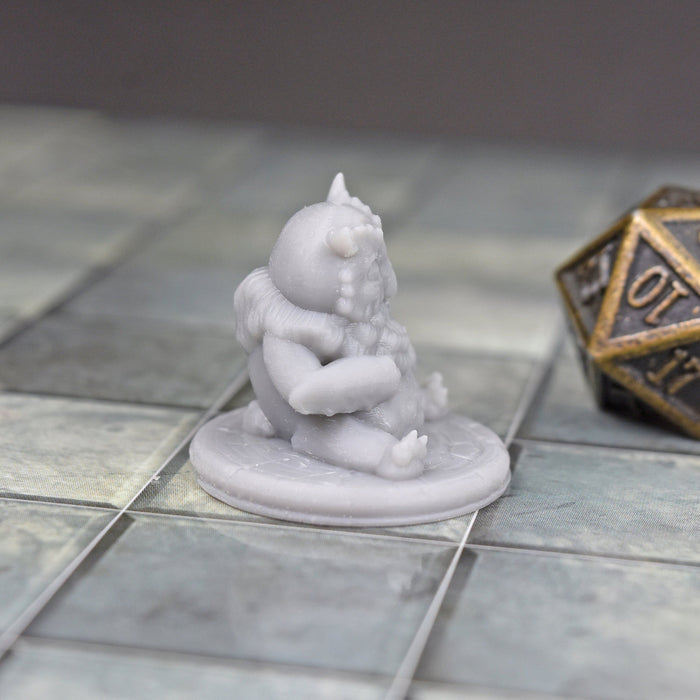 Miniature dnd figures Baby Owlbear 3D printed for tabletop wargames and miniatures-Miniature-Mia Kay- GriffonCo Shoppe